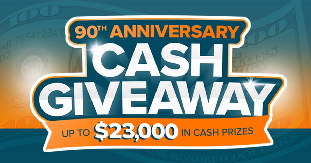90th Giveaway