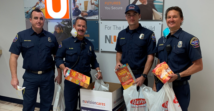 firefighters food drive