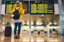 traveler at airport