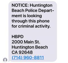 TextNotice HBD Police 