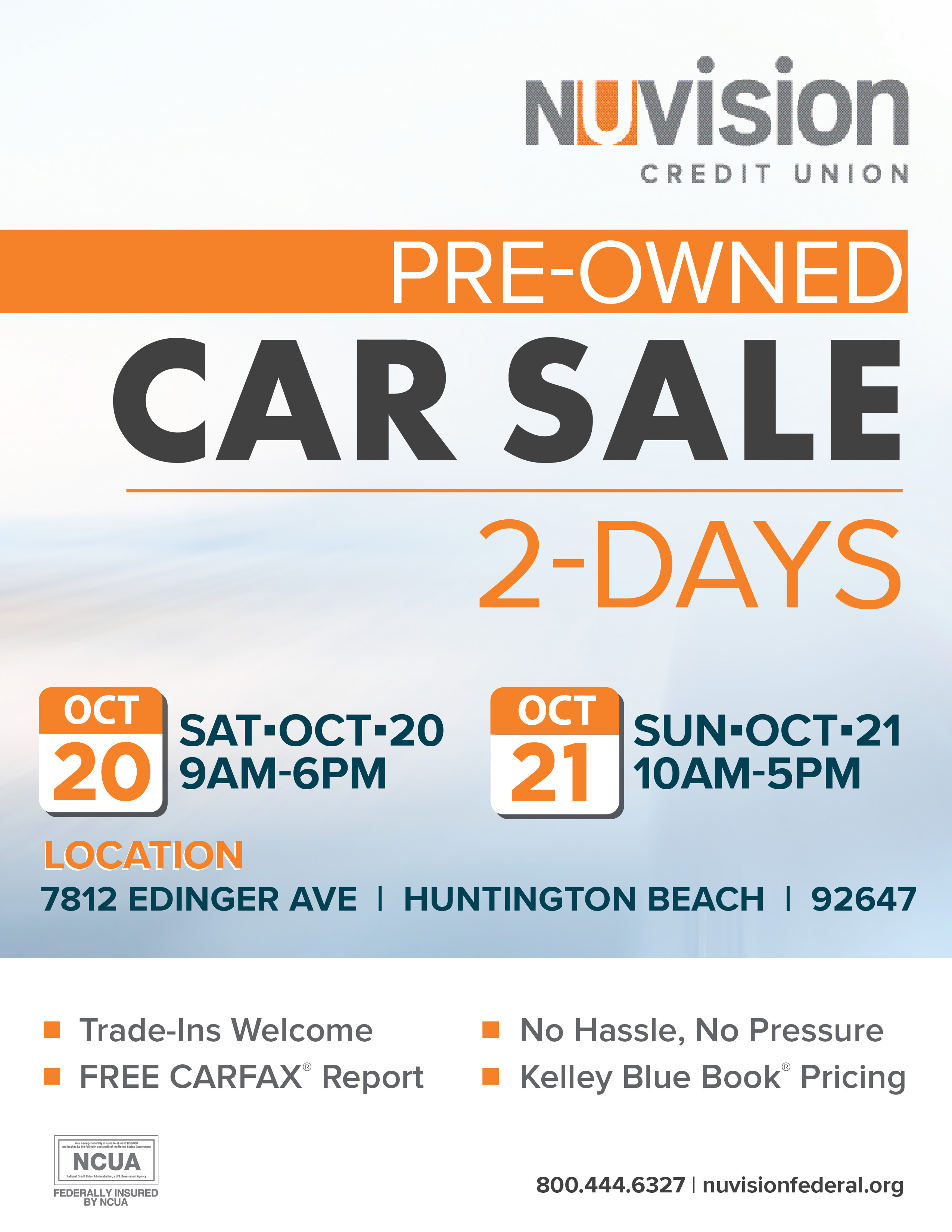 OCT CAR SALE