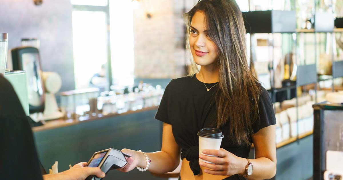 Teen Using Credit Card