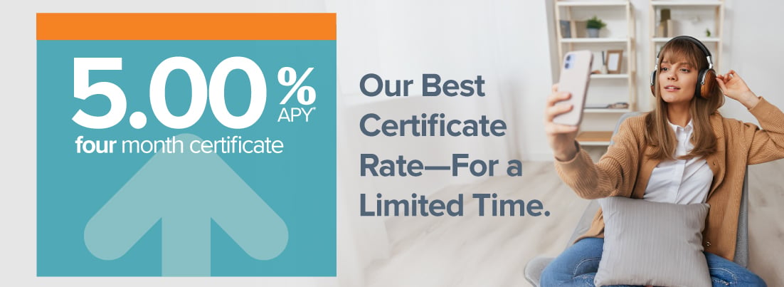 Our Best Certificate Rate