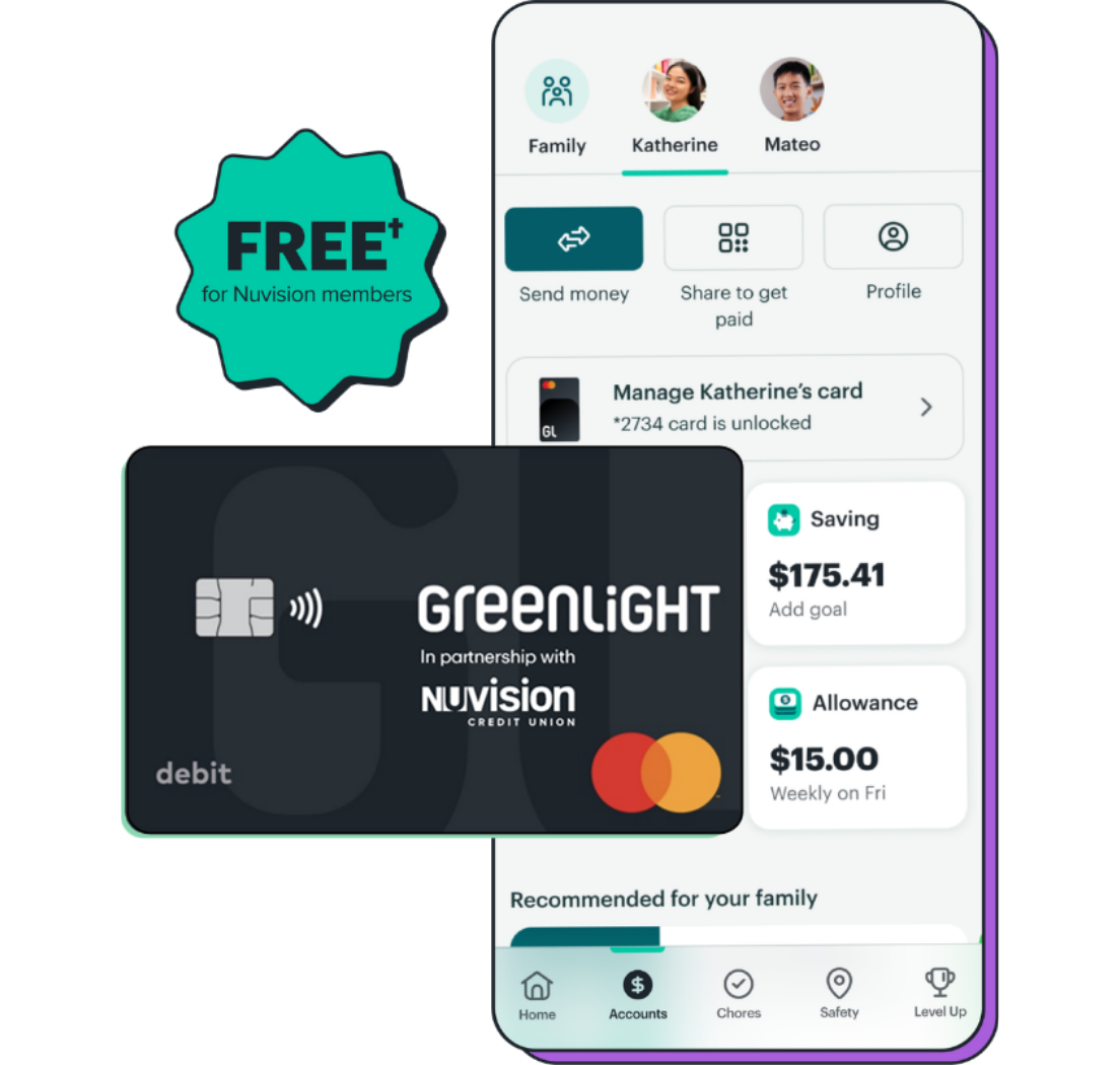Nuvision Greenlight Debit Card