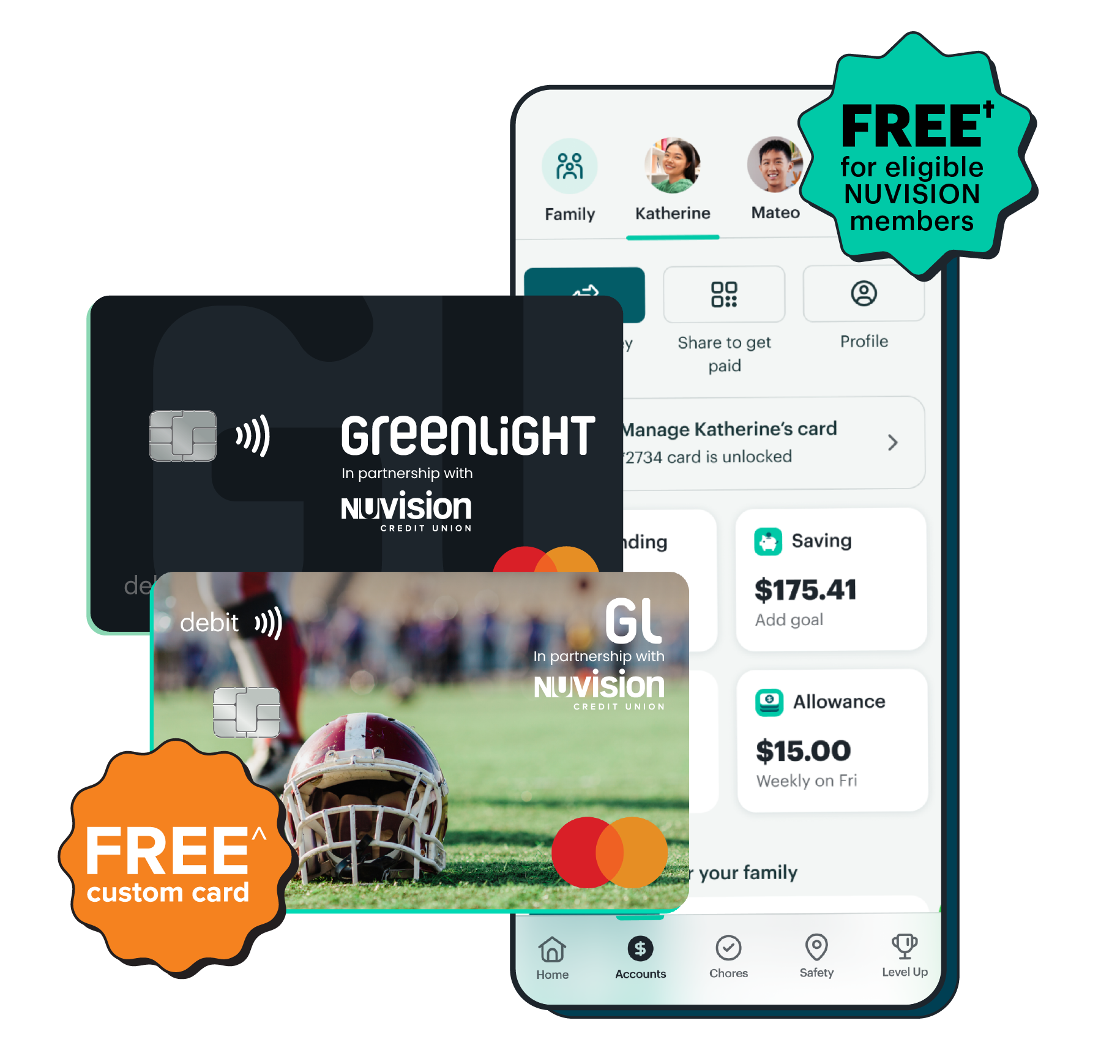 Nuvision Greenlight Debit Card