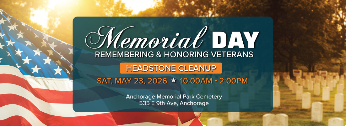 Alaska Memorial Day Headstone Cleanup